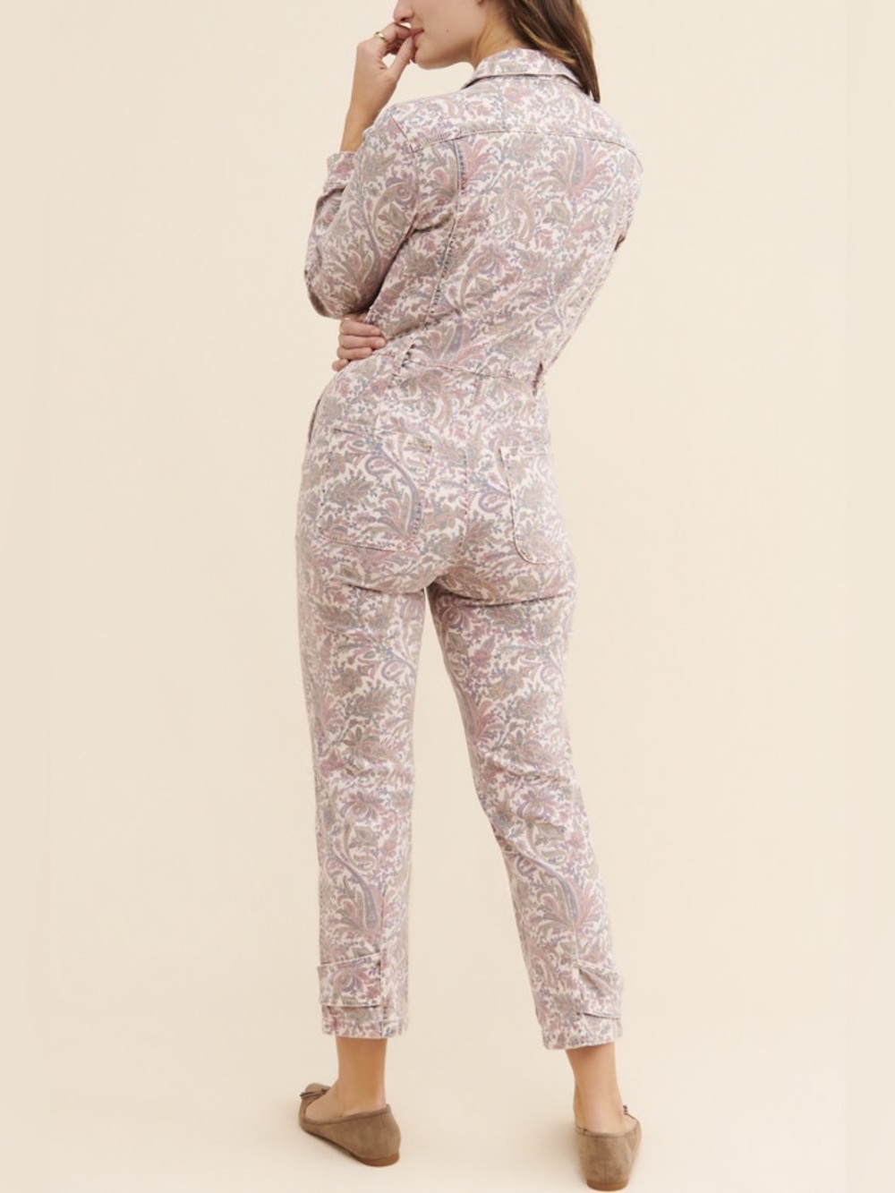 Anthropologie Paisley Utility Jumpsuit - Picture 5 of 14
